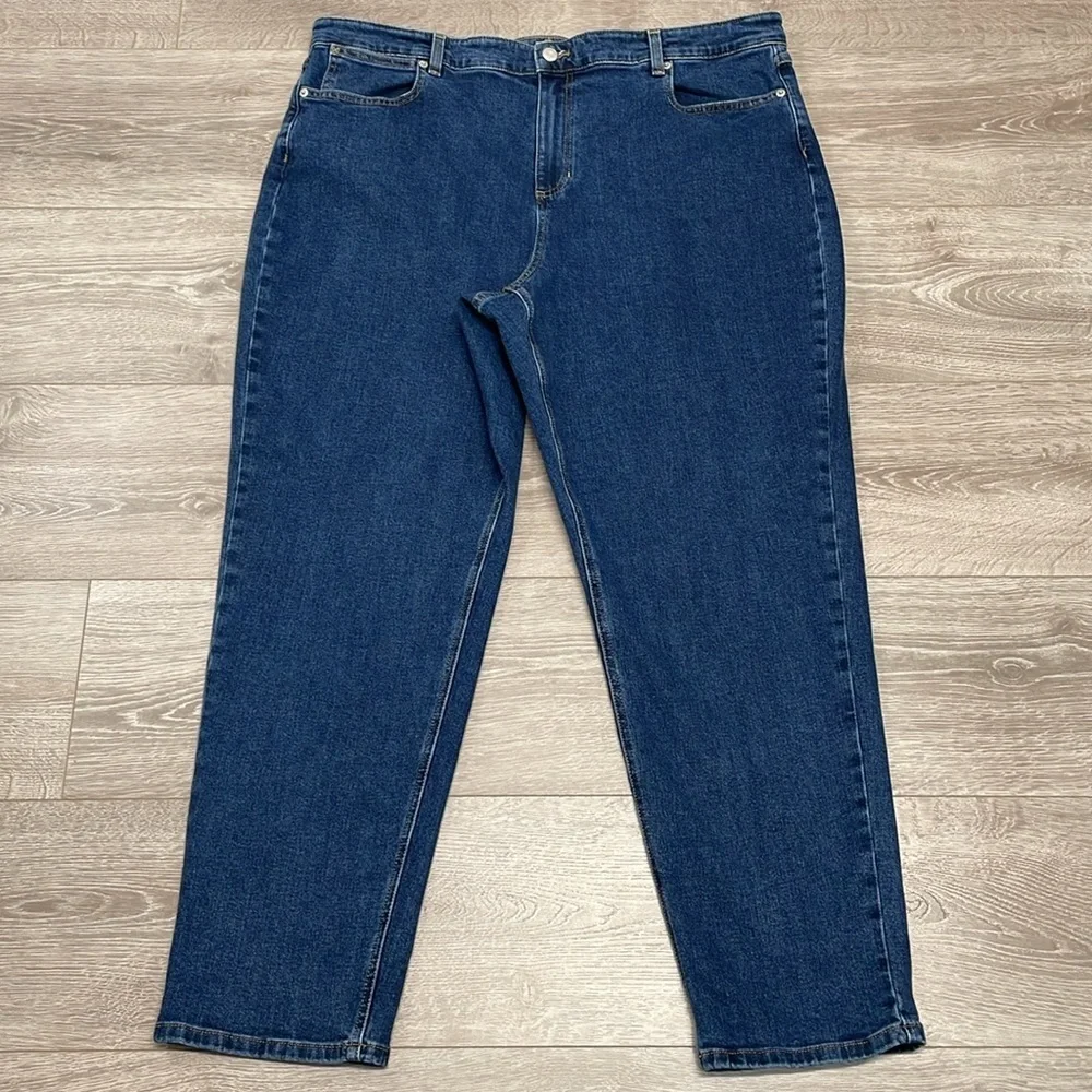 NWOT L.L. Bean Classic Fit Denim Jeans High Rise Straight Leg 20W